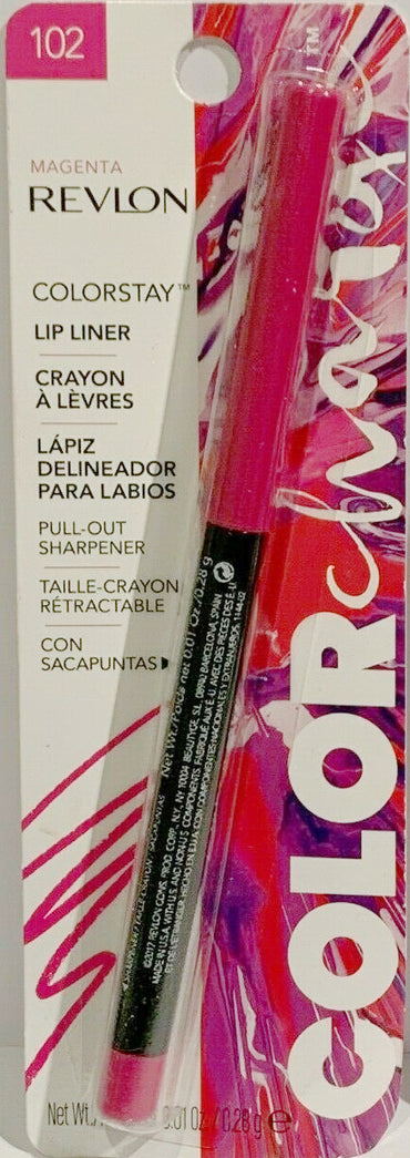 REVLON Color Charge Colorstay LipLiner, 102 Magenta - oddros.shop