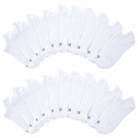 K. Bell Ladies No Show Sock - White (10-Pair)