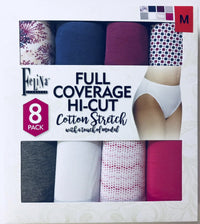 Felina Ladies' Hi-Cut Panty Small Assorted Colors(8-pack) - oddros.shop
