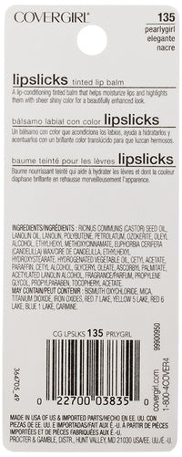 CoverGirl Lipstick Tinted Lip Balm, PearlyGirl 135 - .14 oz - oddros.shop