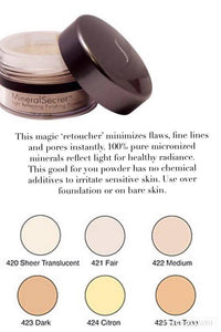 Mineral Secrets Loose Finishing Powder - Sheer Translucent 420