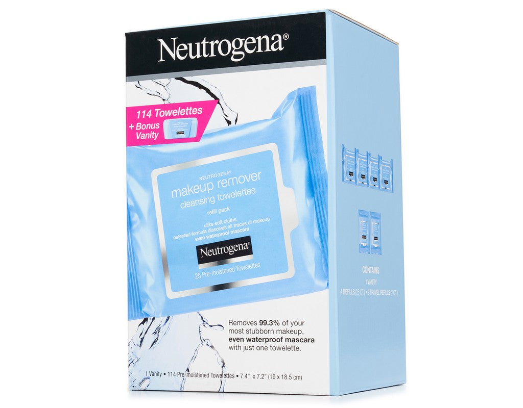 Neutrogena Makeup Remover-114 Cleansing Towelettes - oddros.shop