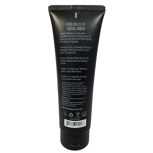 BLACKWOOD FOR MEN Cooling Clay Facial Wash, 7.41 Oz (210 g) - oddros.shop