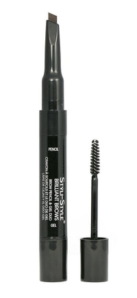 Styli-Style Cosmetics Brilliant Brows - Brow Pencil & Gel Duo - Dark Brown - oddros.shop