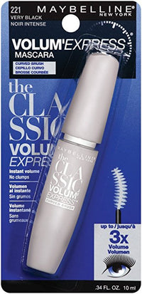 Maybelline Volum' Express Curved Brush Washable Mascara, 221 Very Black - oddros.shop