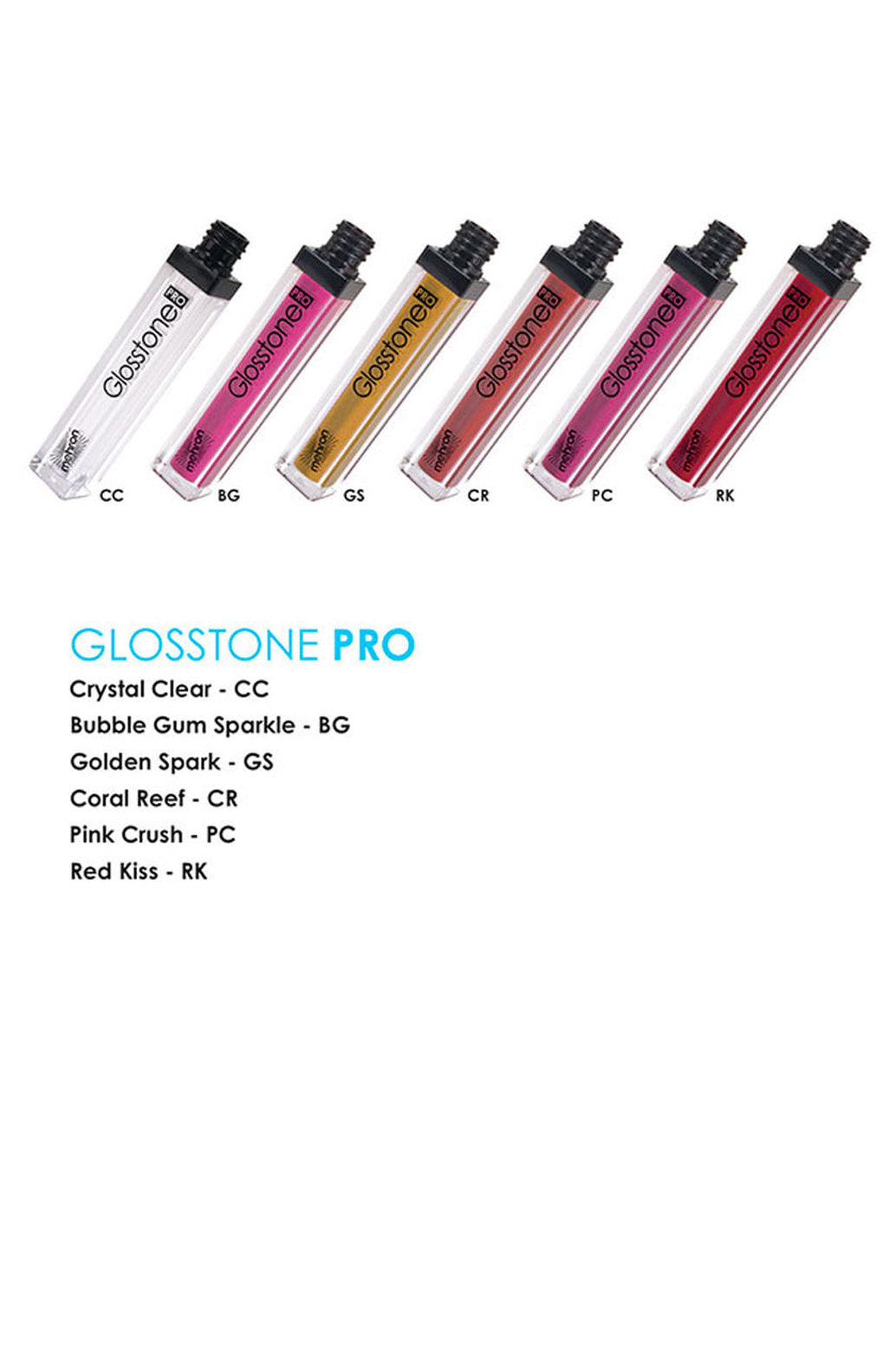 Mehron Makeup Glosstone PRO, Crystal Clear - oddros.shop