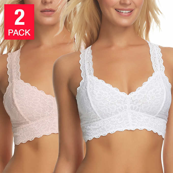 Felina Ladies Lace Bralette (2-pack) - oddros.shop