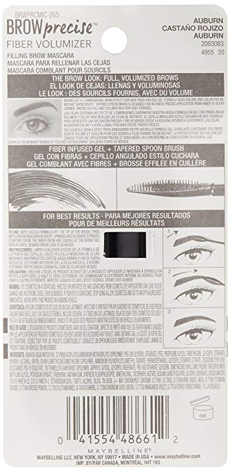 Maybelline Brow Precise Fiber Volumizer Eyebrow Mascara, 265 Auburn - oddros.shop