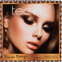 Technic Cosmetics Divine Bronze illuminating bronze palette, 4 colors - oddros.shop