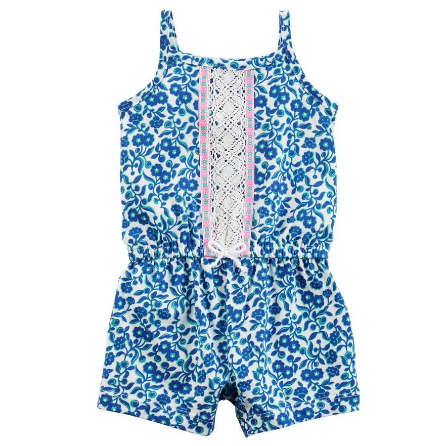 Carter's Floral-Print Cotton Romper, Baby Girlsn / 6M - oddros.shop