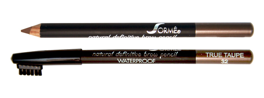 Sorme Cosmetics Waterproof Eyebrow Pencil With Brush, (32) True Taupe - oddros.shop