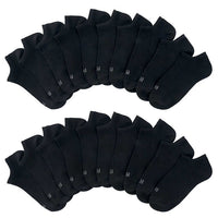 K. Bell Ladies' No Show Sock - Black (10-Pair)