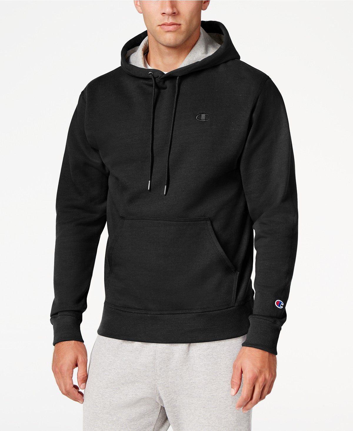 Champion Men's Powerblend® Sweats Pullover Hoodie - Black (XL) - oddros.shop