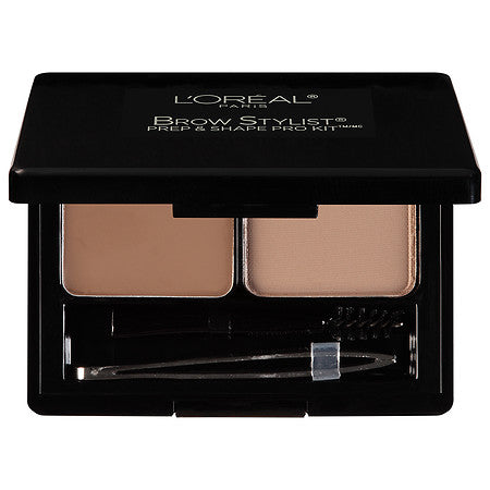 L'OREAL Brow Stylist Prep and Shape Pro Brow Kit - 387 Medium To Dark - oddros.shop