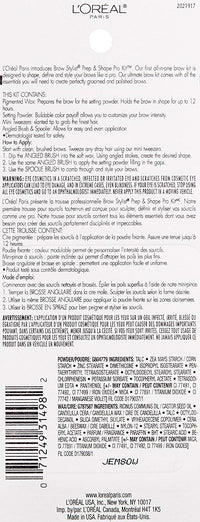 L'OREAL Brow Stylist Prep and Shape Pro Brow Kit - 387 Medium To Dark - oddros.shop