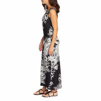 Mario Serrani Ladies' Maxi Dress, Black & White Floral - oddros.shop
