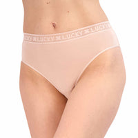 Lucky Brand Ladies' Hi Cut, 5-pack, Black
