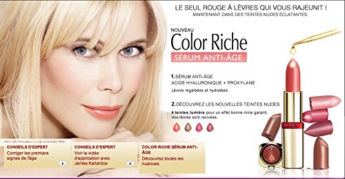L'OREAL Paris Colour Riche Anti-Ageing Serum Lipstick, S303 Pearly Praline - oddros.shop