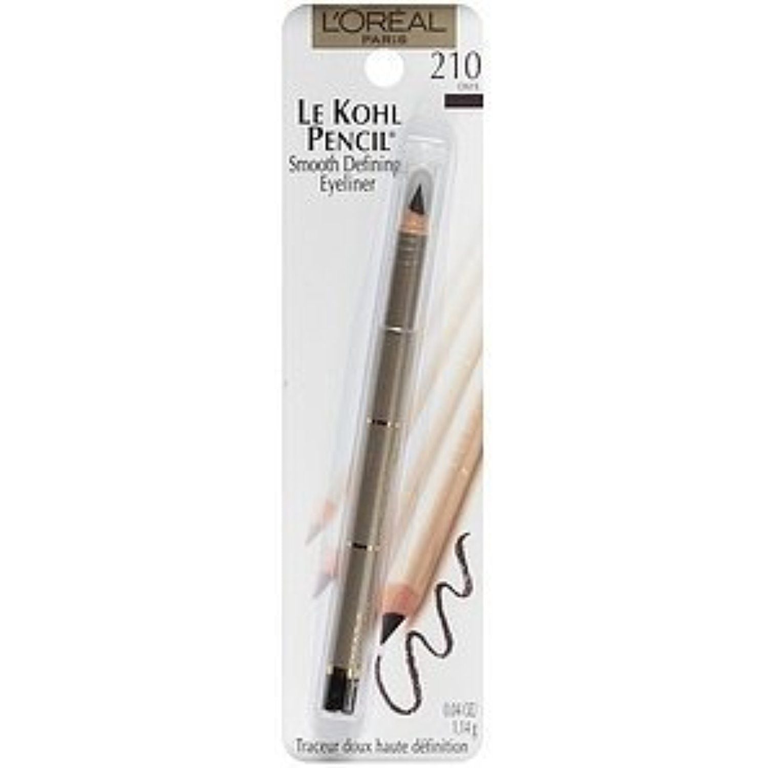 L'oreal Paris Le Kohl Pencil Smooth Defining Eyeliner, Onyx 210 - oddros.shop