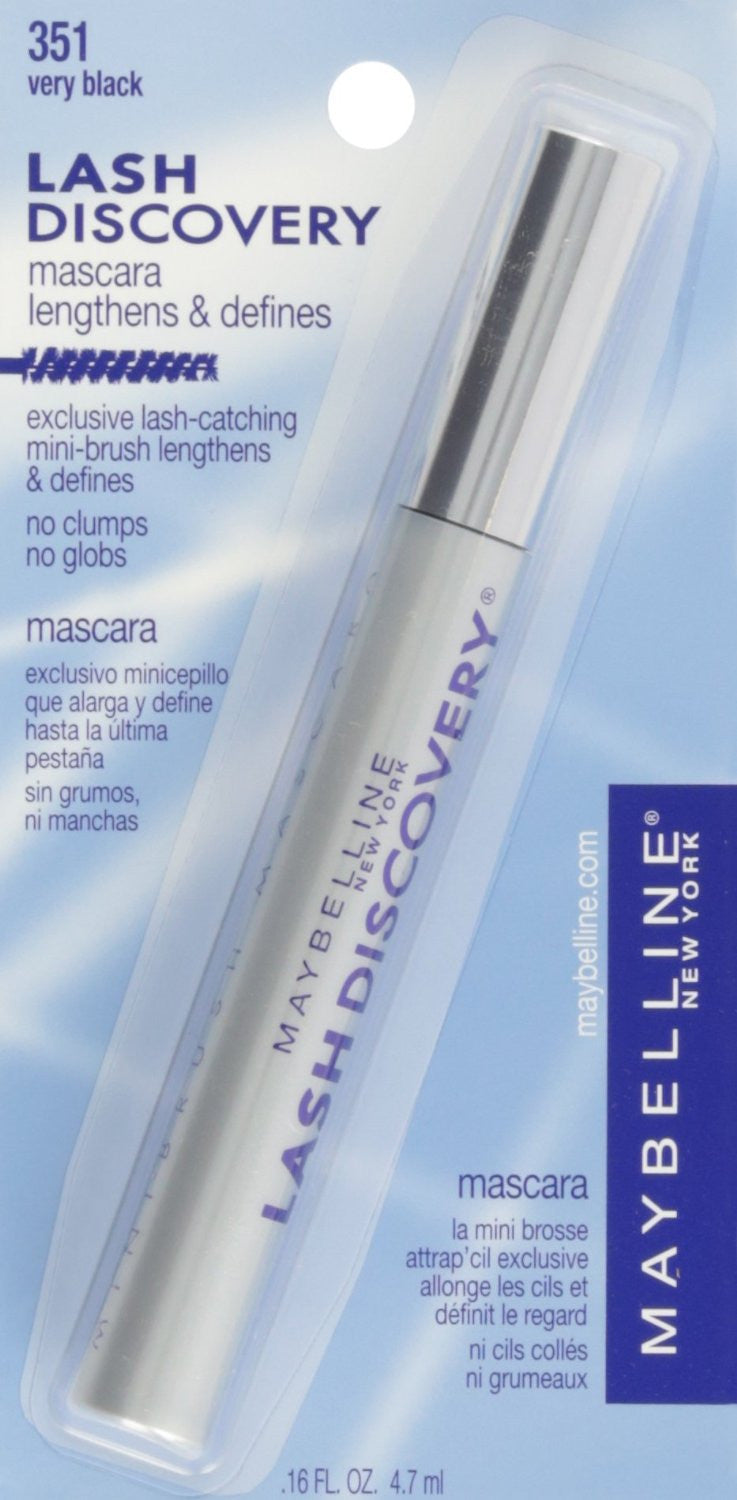 Maybelline Lash Discovery Washable Mascara, 351 Very Black - oddros.shop
