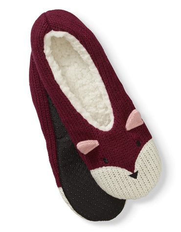 No Boundaries Women's Fox Knit Pull-On Slipper Socks - oddros.shop
