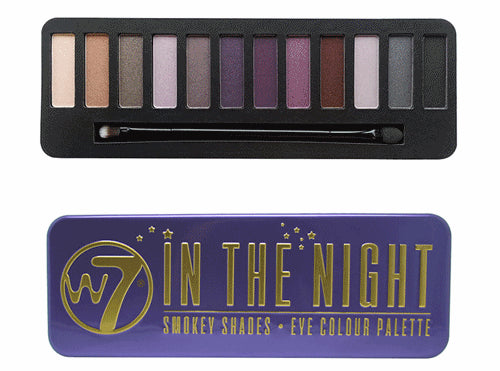 W7 COSMETICS, In The Night - Smokey Shades -12 in 1 Eyeshadow Palette - oddros.shop