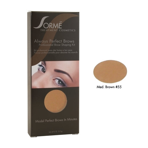 Sorme Cosmetics Always Perfect Brows - 55 Medium Brown - oddros.shop