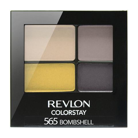 Revlon Colorstay 16 Hour Eyeshadow Quad, 565 Bombshell, 0.16 Oz - oddros.shop