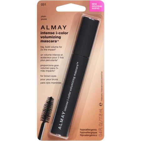 ALMAY Intense I-Color Volumizing Mascara For Brown Eyes, Plum (031) - oddros.shop