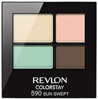 REVLON Colorstay 16 Hour Eye Shadow Quad, 590 Sun Swept - oddros.shop