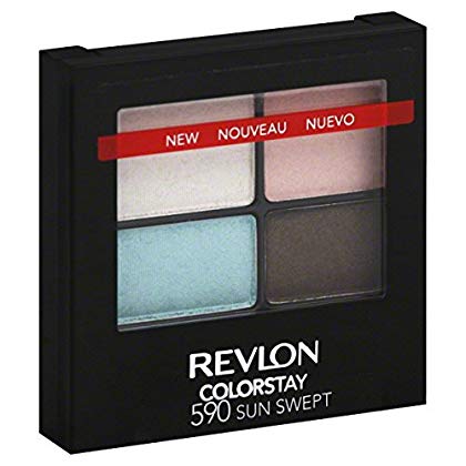 REVLON Colorstay 16 Hour Eye Shadow Quad, 590 Sun Swept - oddros.shop