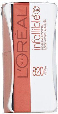L'OREAL Paris Infallible Never Fail Stars Collection Lipcolour, 820 Henna - oddros.shop