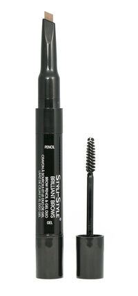 Styli-Style Brilliant Brows, Brow Pencil & Gel Duo - Golden Brown - oddros.shop