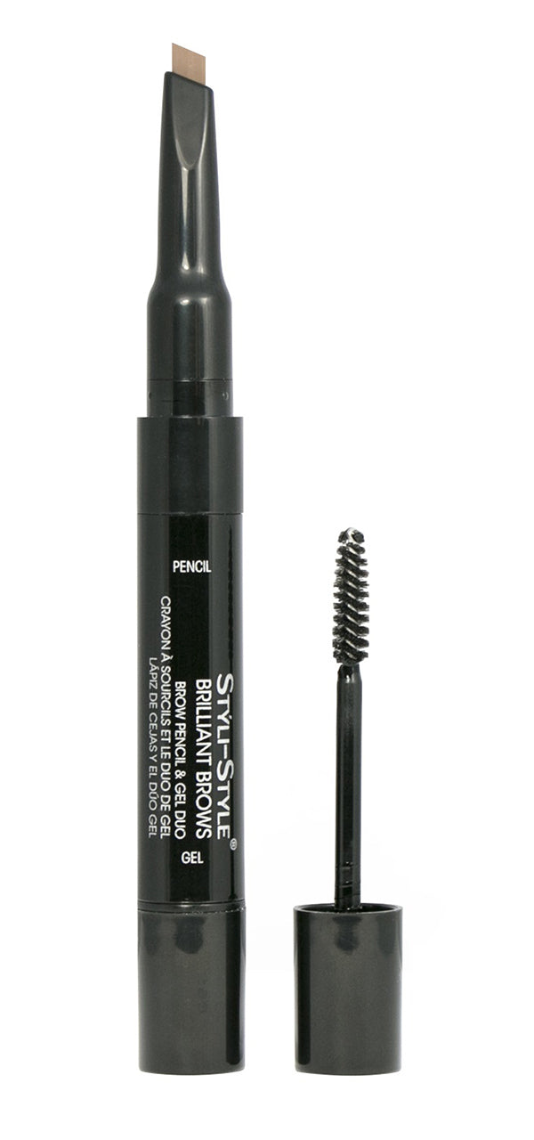 Styli-Style Brilliant Brows, Brow Pencil & Gel Duo - Golden Brown - oddros.shop