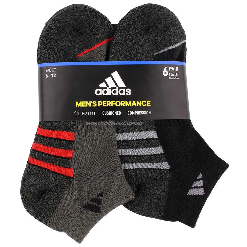 Adidas Men's Low Cut Sock with Climalite (6-pair) - oddros.shop