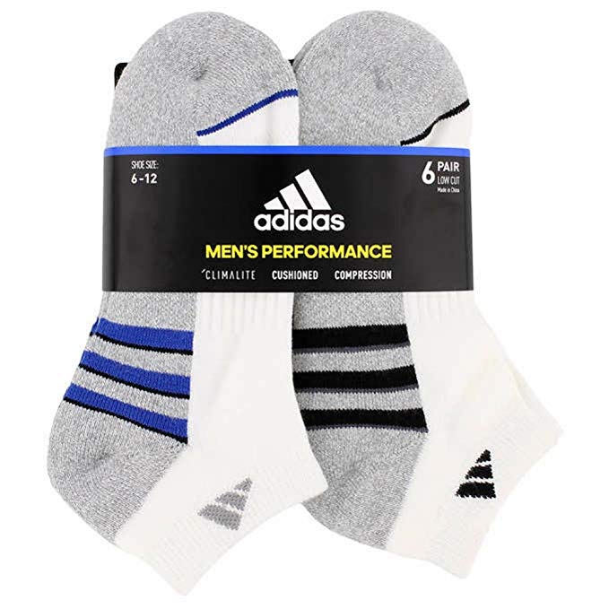Adidas Men's Low Cut Sock with Climalite (6-pair) - oddros.shop