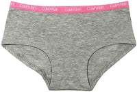 Calvin Klein Girls Hipster Panties Cotton Stretch Logo Waistband Tagless (7 Pack)