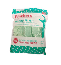 Plackers Micro Mint Dental Flossers, 150 Count