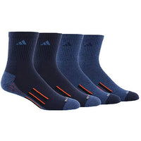 Adidas Men's High Quarter Sock - Navy & Blue (4-Pair) - oddros.shop