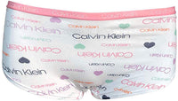 Calvin Klein Girls Hipster Panties Cotton Stretch Logo Waistband Tagless (7 Pack) (M) - oddros.shop