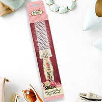The Vintage Cosmetic Company Rectangular Paddle Hair Brush Floral - oddros.shop