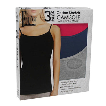 Felina Ladies’ Cotton Stretch (3-pack) Camisole - oddros.shop