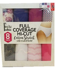 Felina Ladies' Hi-Cut Panty Small Assorted Colors(8-pack) - oddros.shop