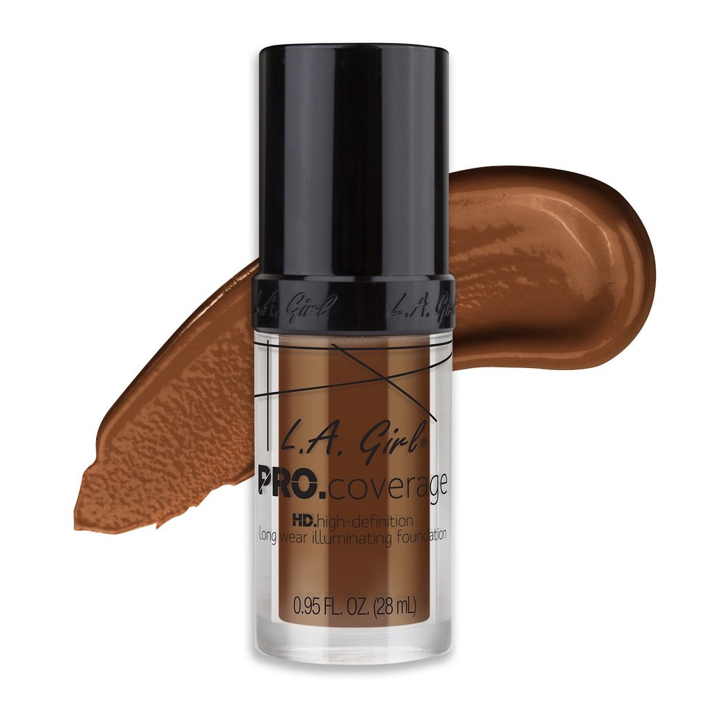 L.A. Girl Pro Coverage Liquid Foundation, Rich Cocoa - (655) - oddros.shop