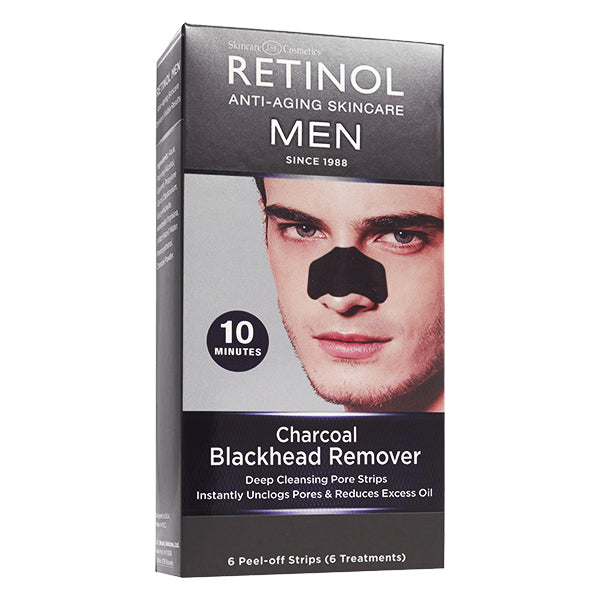 RETINOL Men - Charcoal Blackhead Remover - 6 strips - oddros.shop