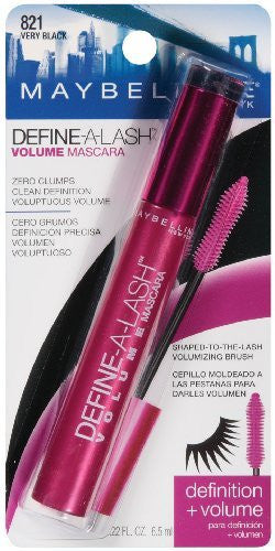Maybelline Define-A-Lash Volume Mascara, Very Black 821 - oddros.shop