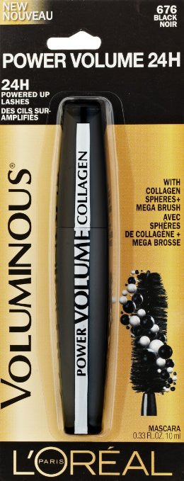 L'Oreal Paris Voluminous Power Volume 24H Mascara, 676 Black - oddros.shop