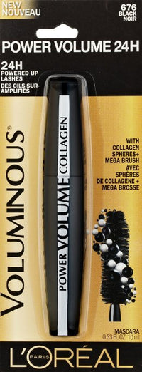 L'Oreal Paris Voluminous Power Volume 24H Mascara, 676 Black - oddros.shop