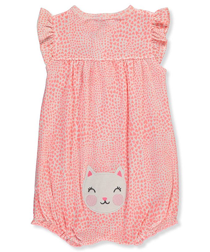 Carter's Baby Girls' Multi Striped Snap up Cotton Romper - oddros.shop