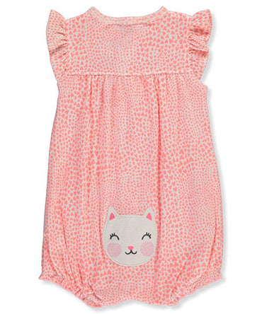 Carter's Baby Girls' Multi Striped Snap up Cotton Romper - oddros.shop